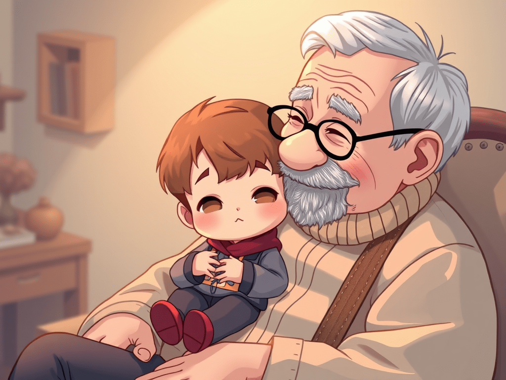 The old man and his&nbsp;grandson